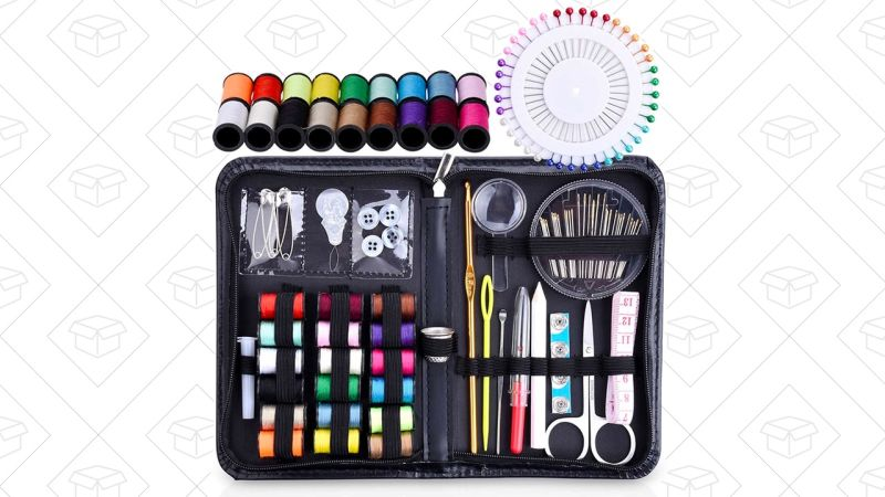 115 Sewing Supplies Mending Kit | $9 | Amazon | Use code LYAJ66BW